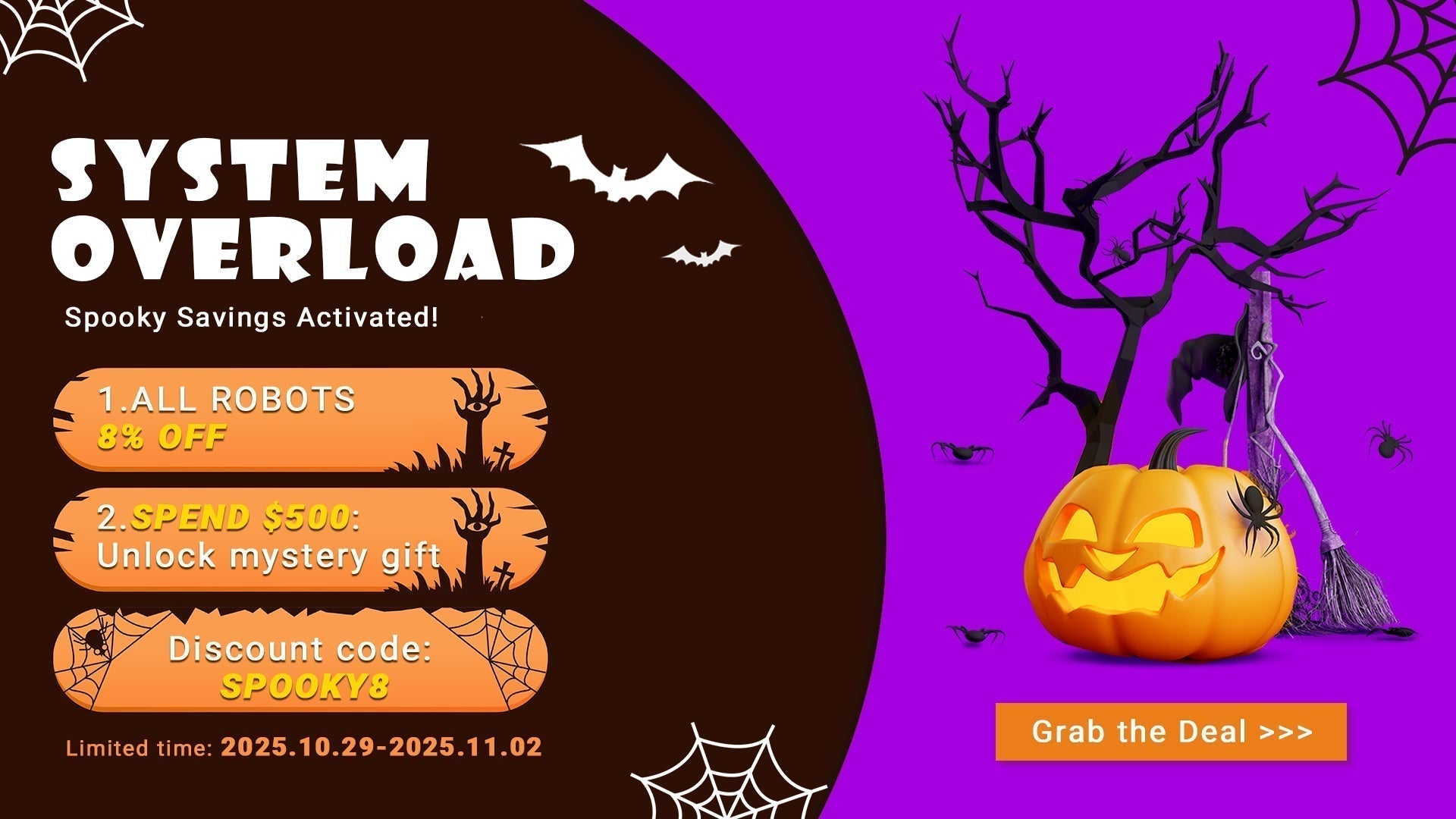 🎃 Yahboom Halloween Sale 2025 — Save 8% Storewide and Discover Our Top Robotics Kits