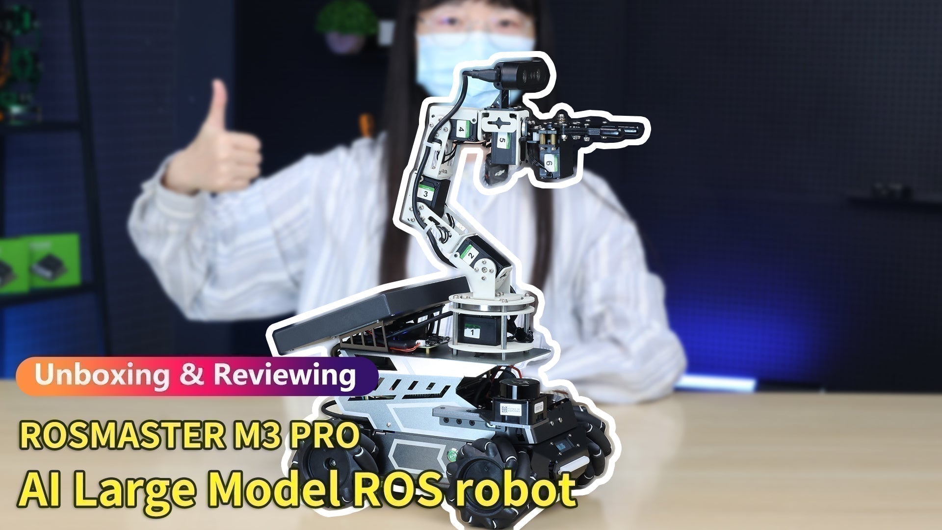 【Unboxing and Reviewing】---ROSMASTER M3 Pro ROS2 Robot with Multimodal AI Large Model