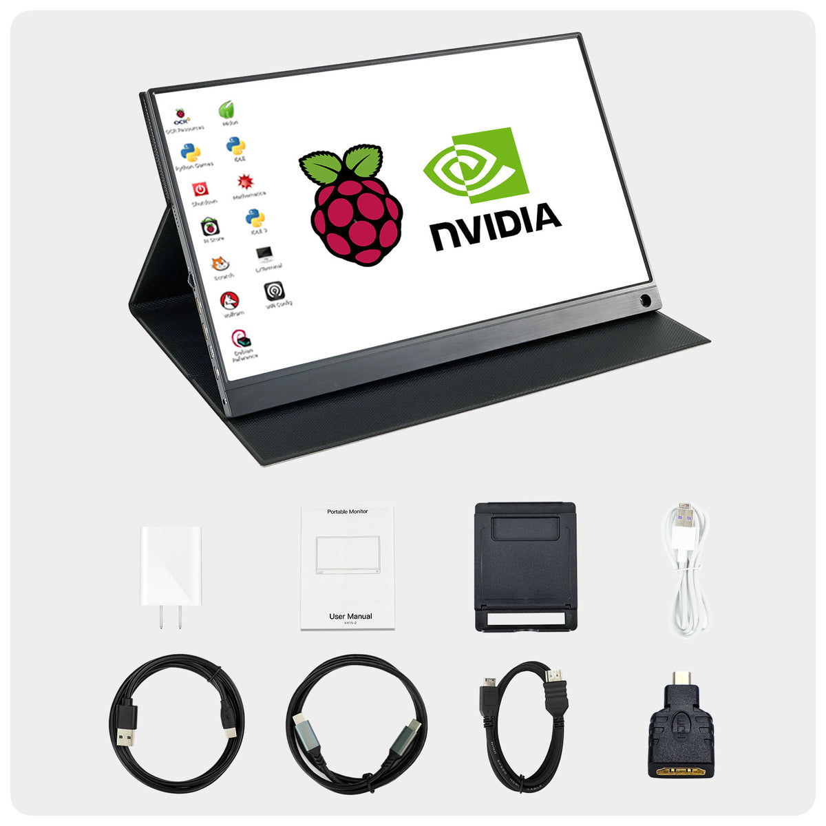 Yahboom 15.6-inch HD touch screen compatible with Raspberry Pi/Jetson/RDK