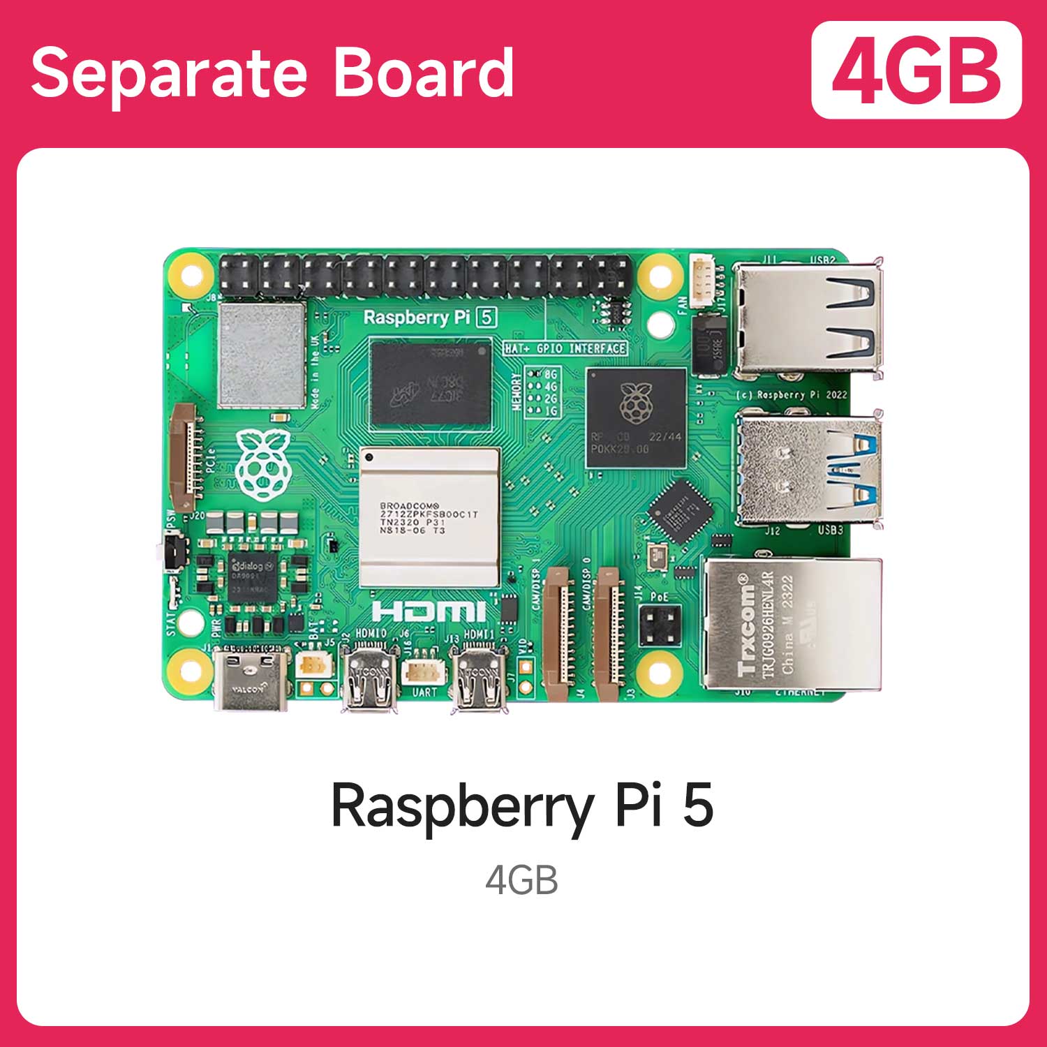 Raspberry Pi 5 Starter Kit(1G/2G/4G/8G/16G)
