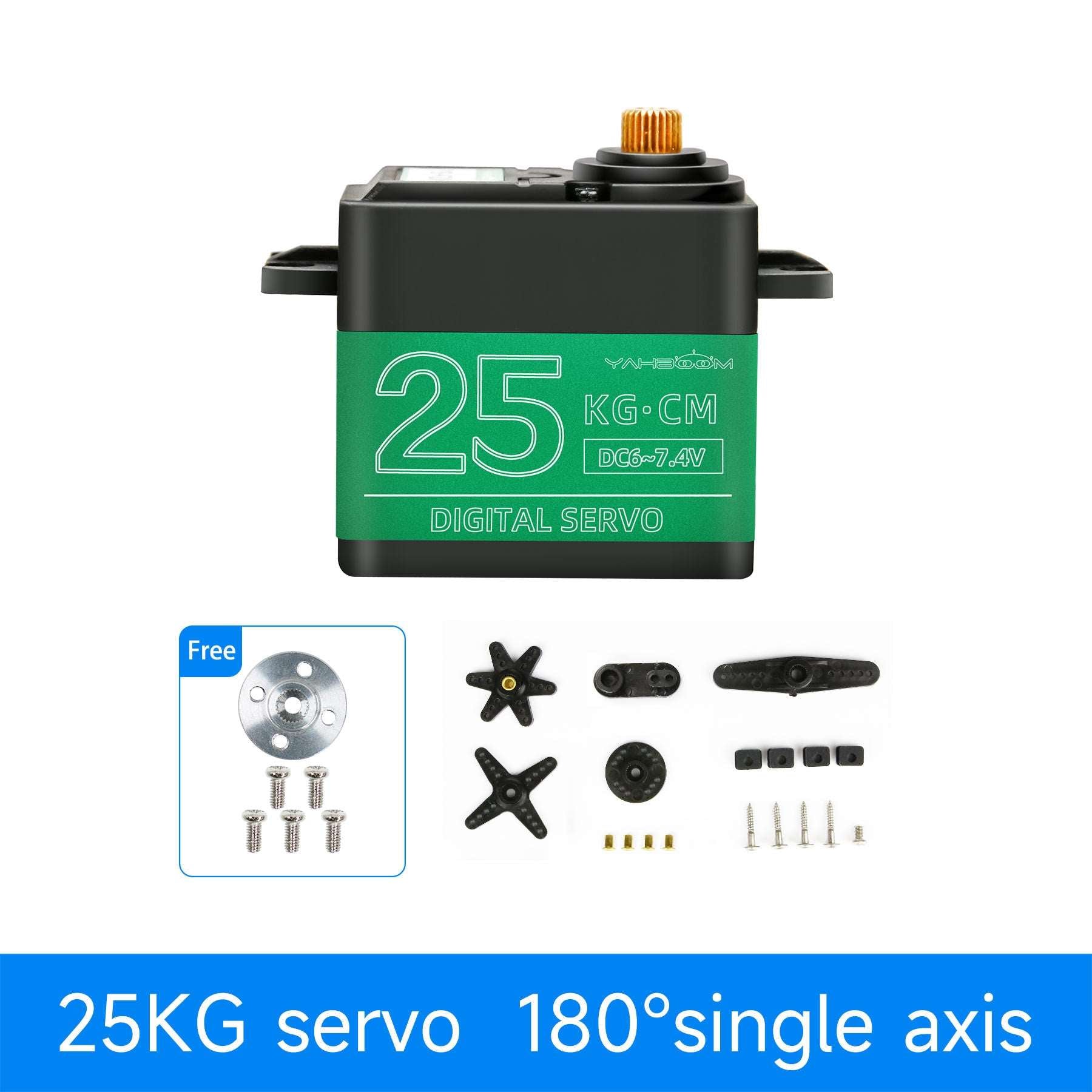 Yahboom 15KG/20KG/25KG Metal Digital Servo with Metal Gears and Larger Torque