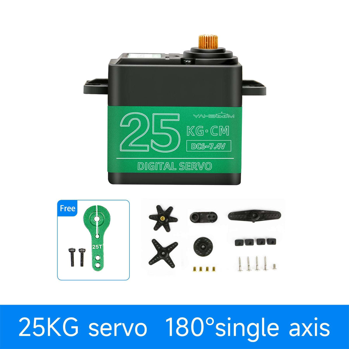 Yahboom 15KG/20KG/25KG Metal Digital Servo with Metal Gears and Larger Torque