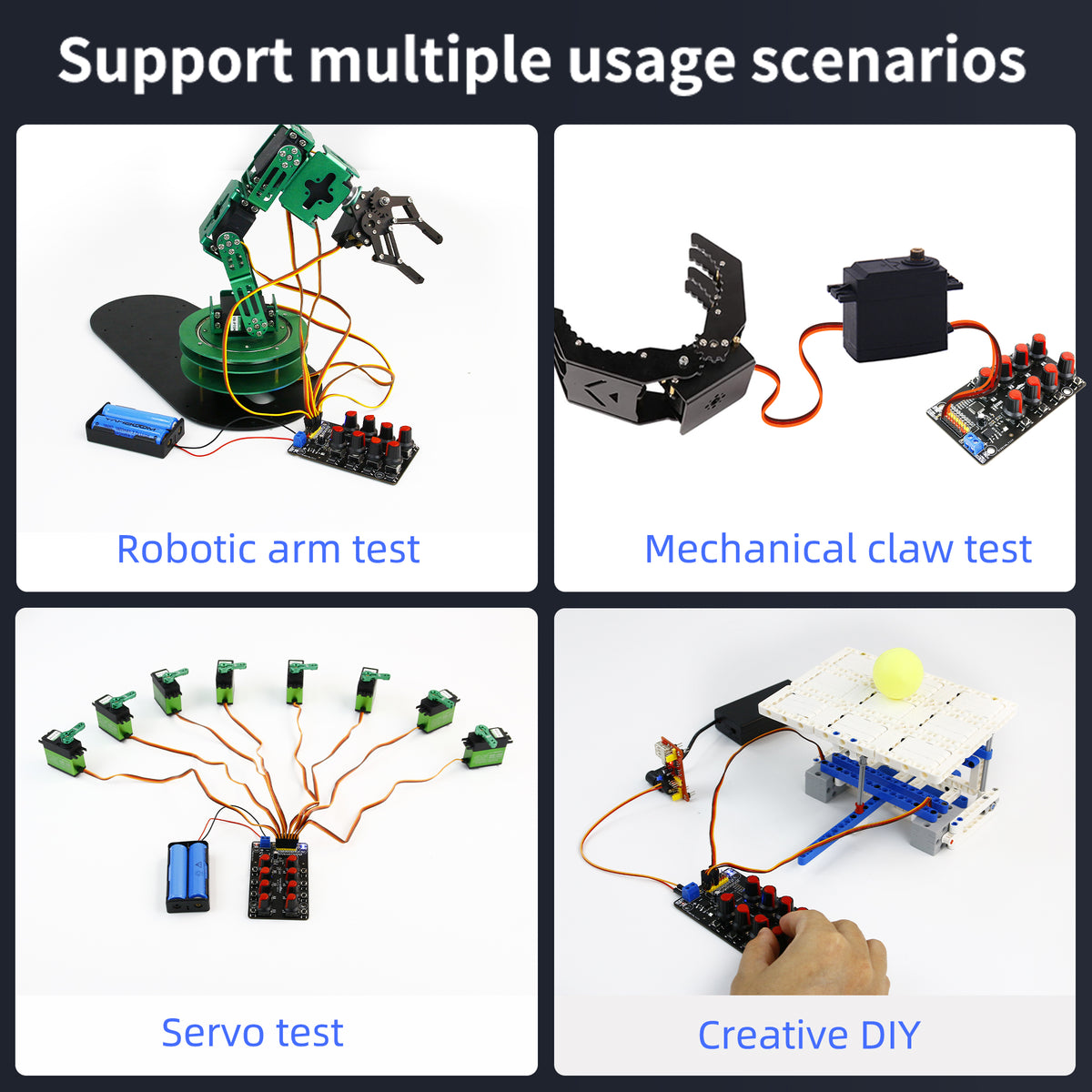 Yahboom 8-channel PWM servo control debugging board for DIY smart robotics