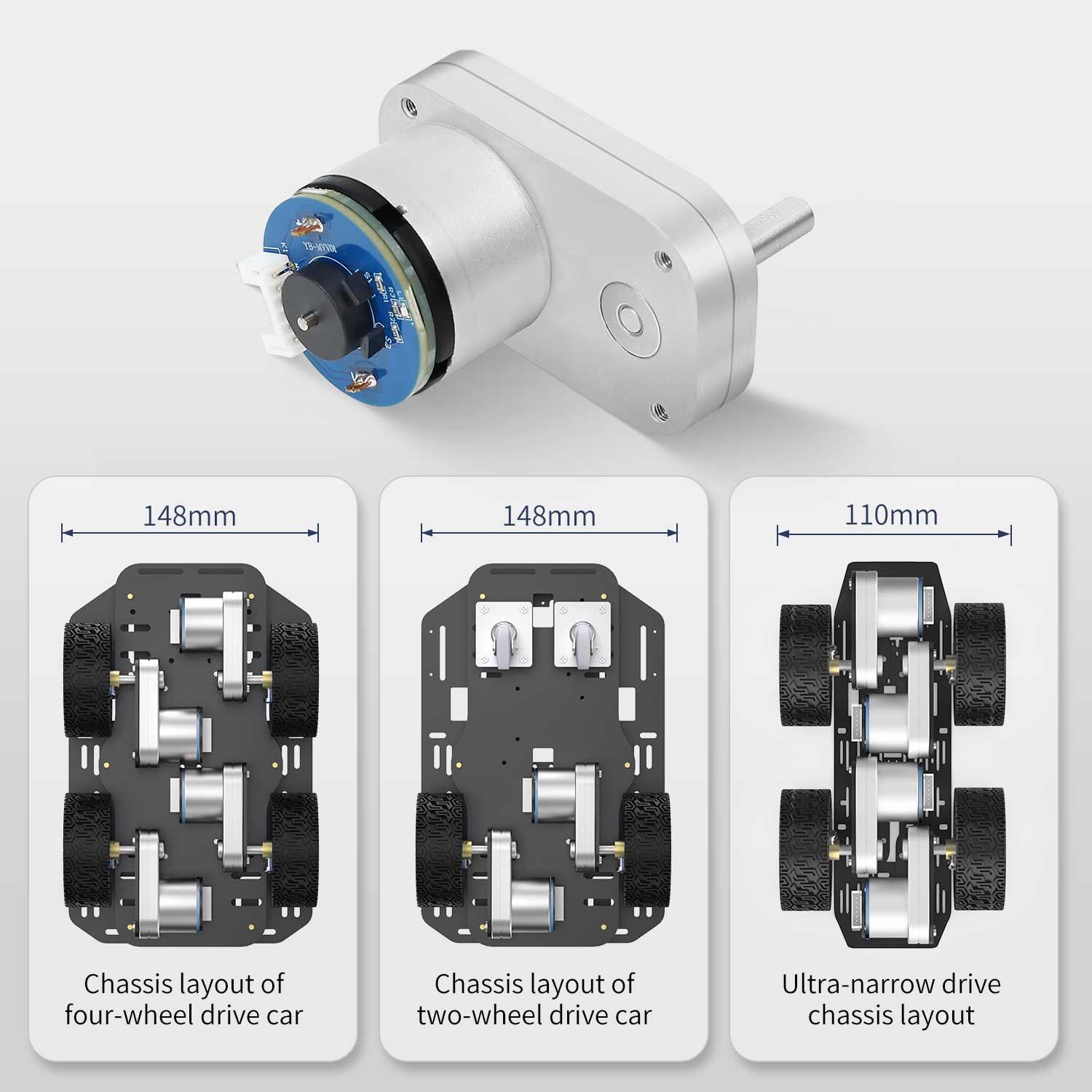 L-type 520 Encoder DC Reduction Motor