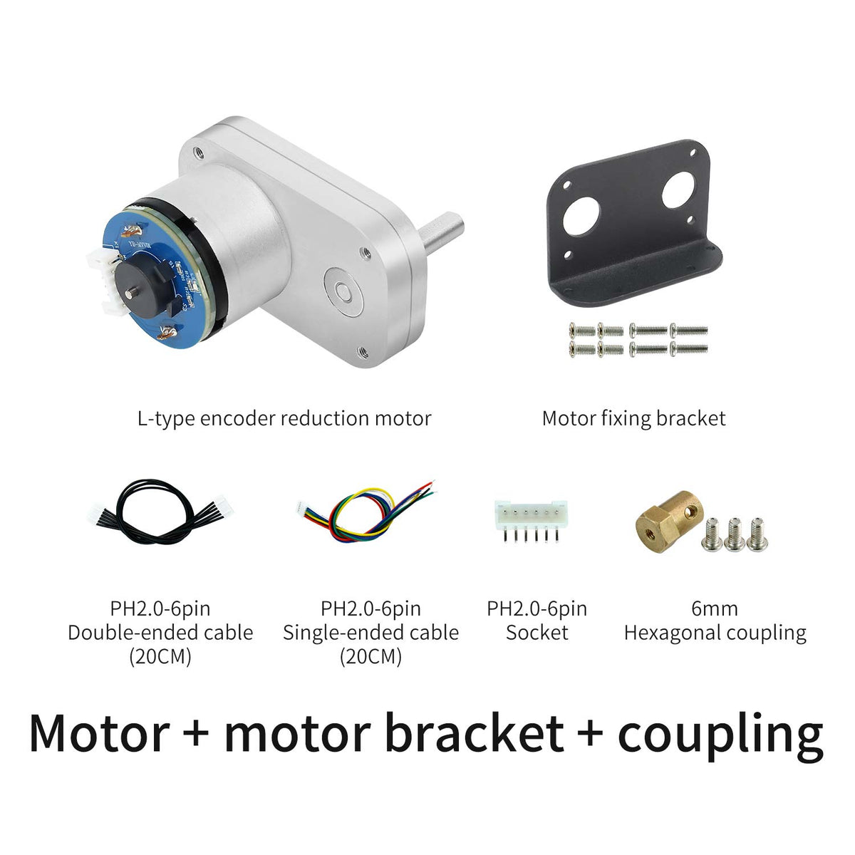 L-type 520 Encoder DC Reduction Motor