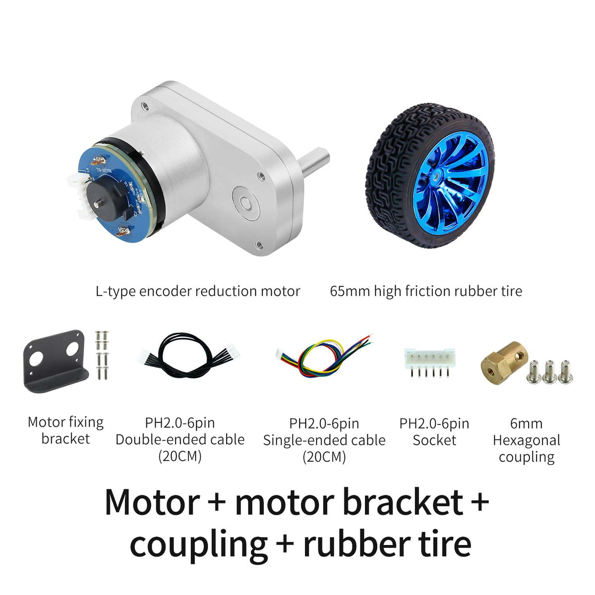 L-type 520 Encoder DC Reduction Motor