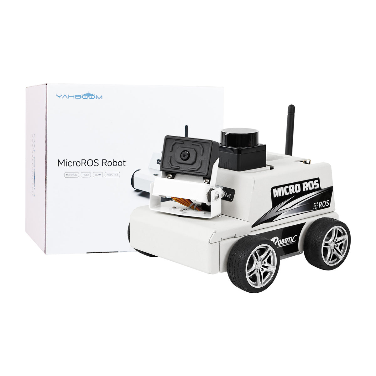 Máquina virtual de automóvil robot MicroROS ESP32 como controlador (MAC no compatible)