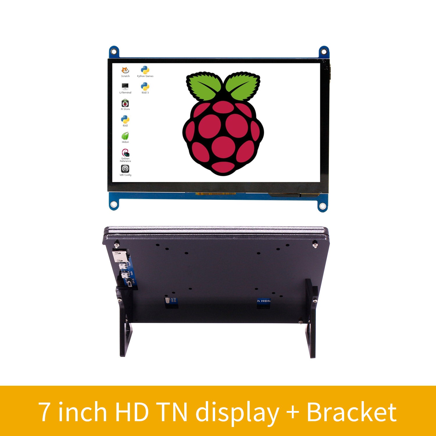 Pantalla táctil capacitiva de 7 pulgadas para Raspberry Pi/Jetson NANO