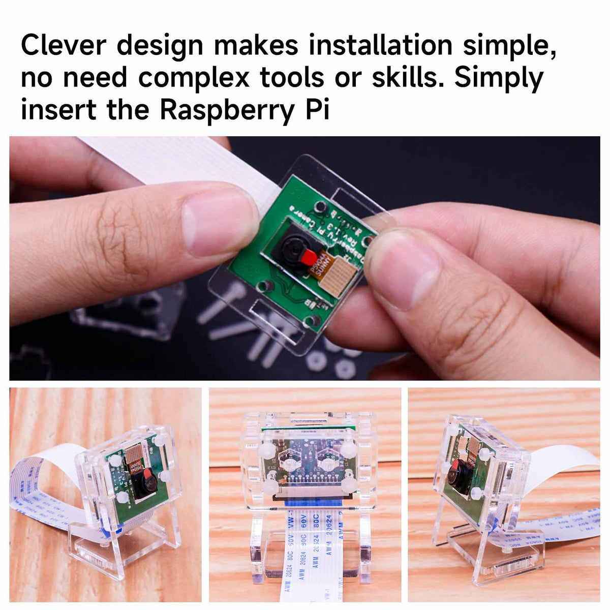 Acrylic protective case for CSI camera