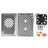 Raspberry Pi 5 Silver ABS Case with PWM Cooling Fan