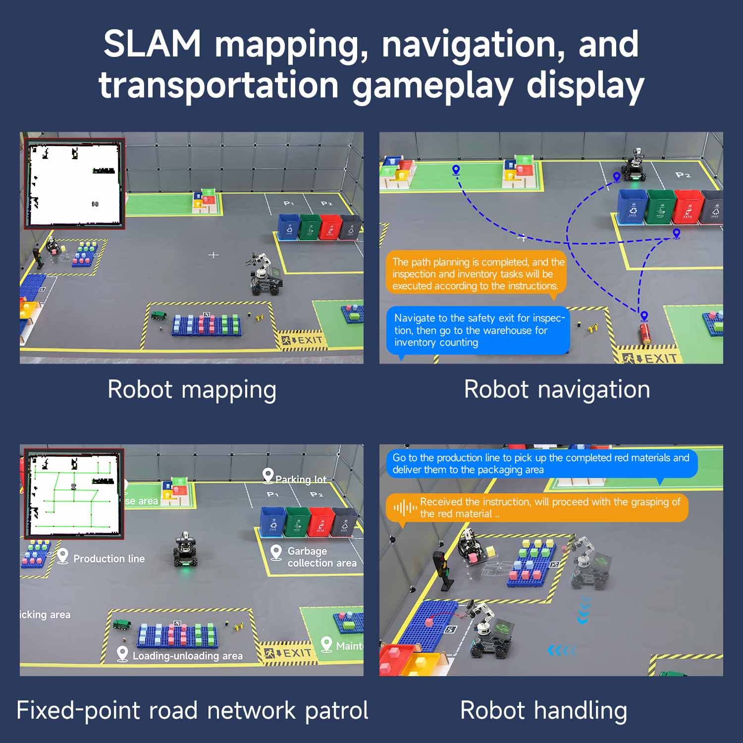 Yahboom sandbox map for robotics AI Large Language Model scenario(4.1M*3M)