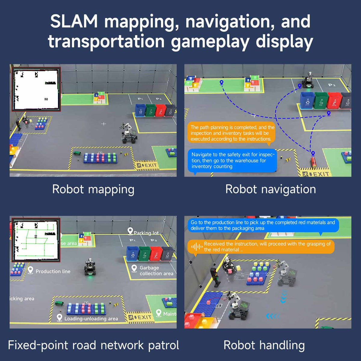 Yahboom sandbox map for robotics AI Large Language Model scenario(4.1M*3M)
