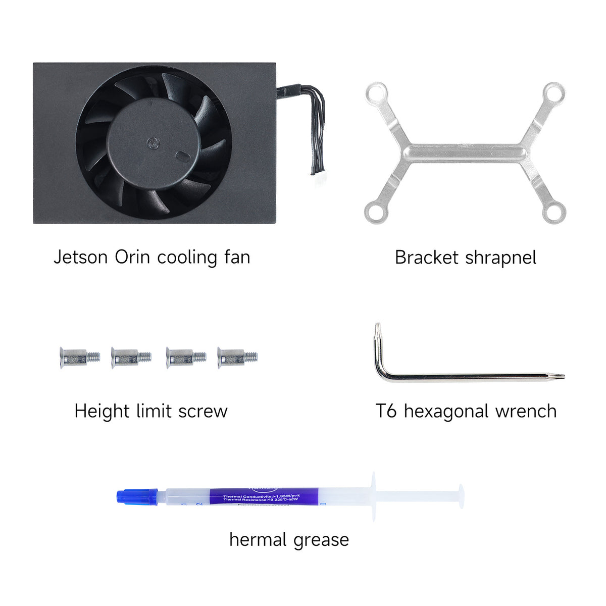 Adjustable Cooling Fan and heat dissipation for Jetson ORIN Series