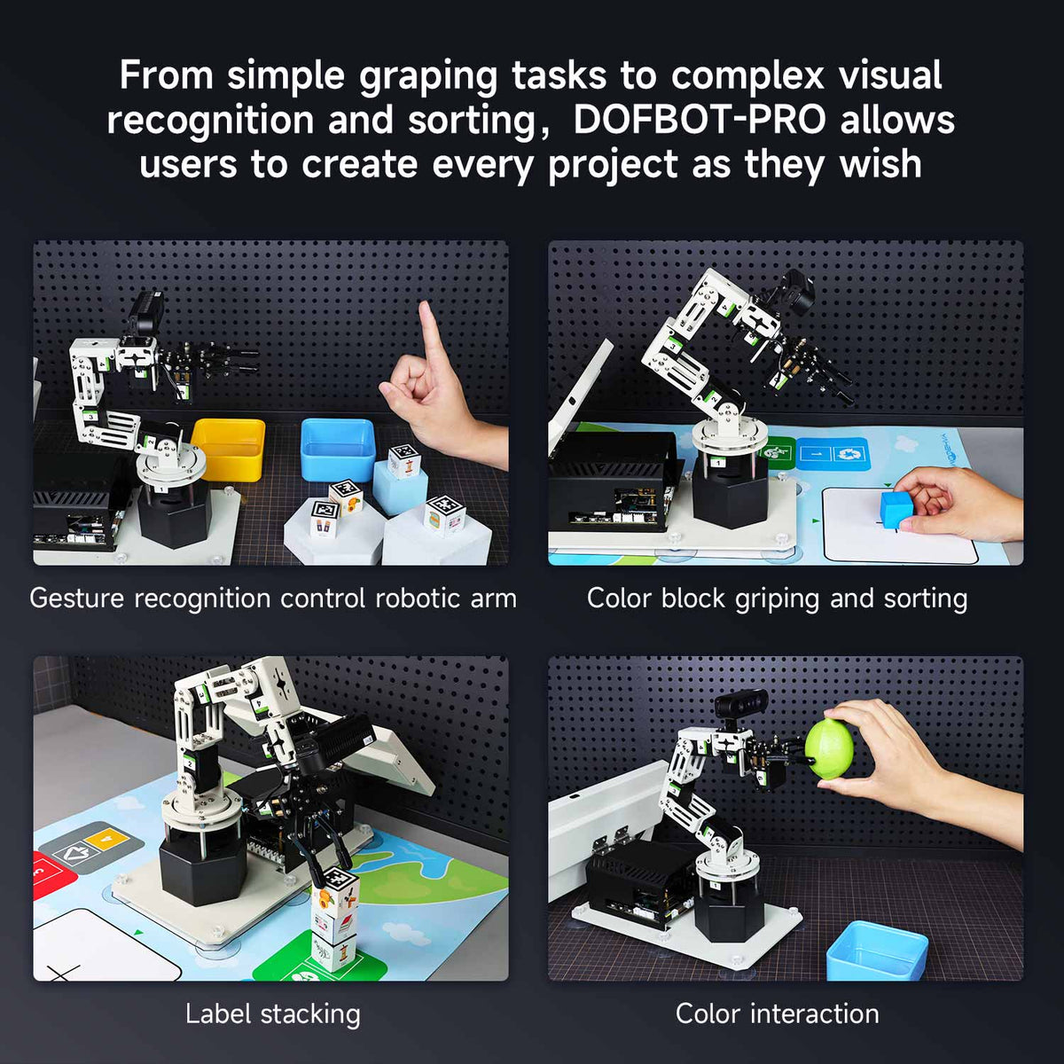 DOFBOT AI Robotic Arm Application scenarios