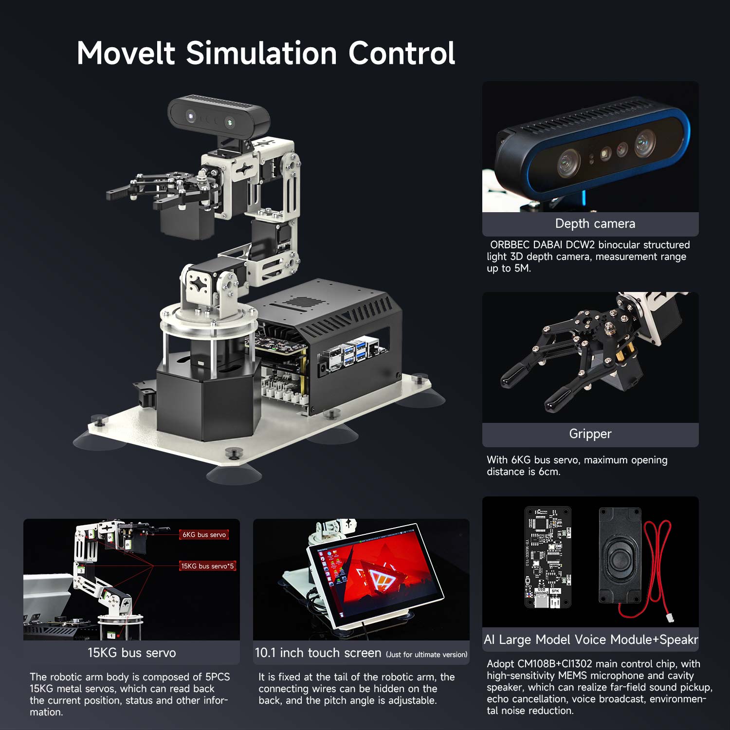 DOFBOT AI Robotic Arm Application scenarios