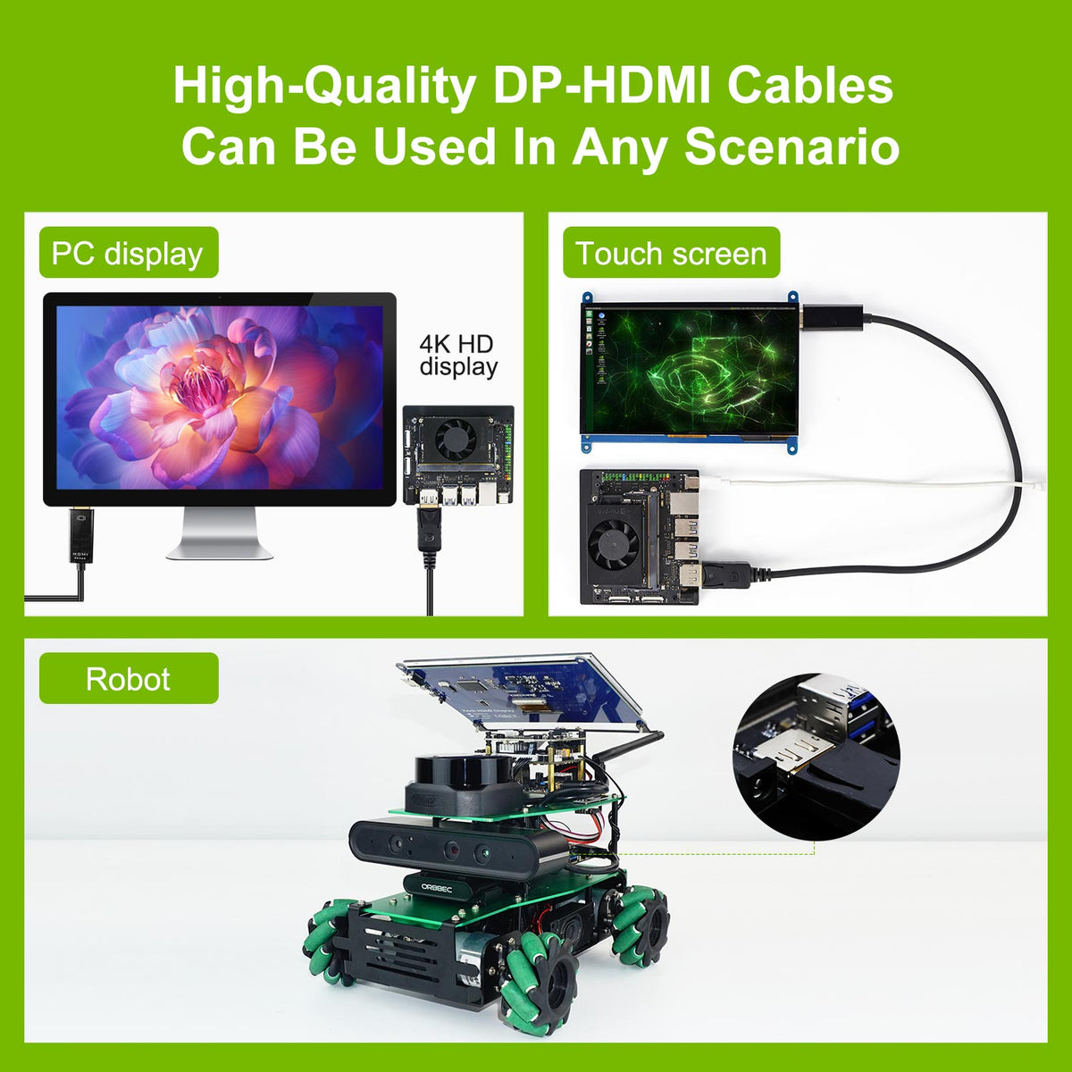 DP to HDMI Cable for JETSON Series