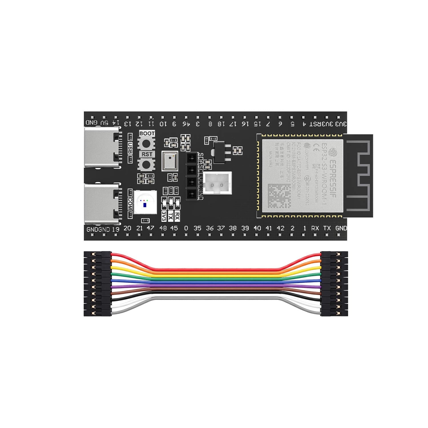 ESP32-S3-N16R8 core board built-in 16MB Flash 8MB PSRAM  2.4GHz WiFi BT 5.0