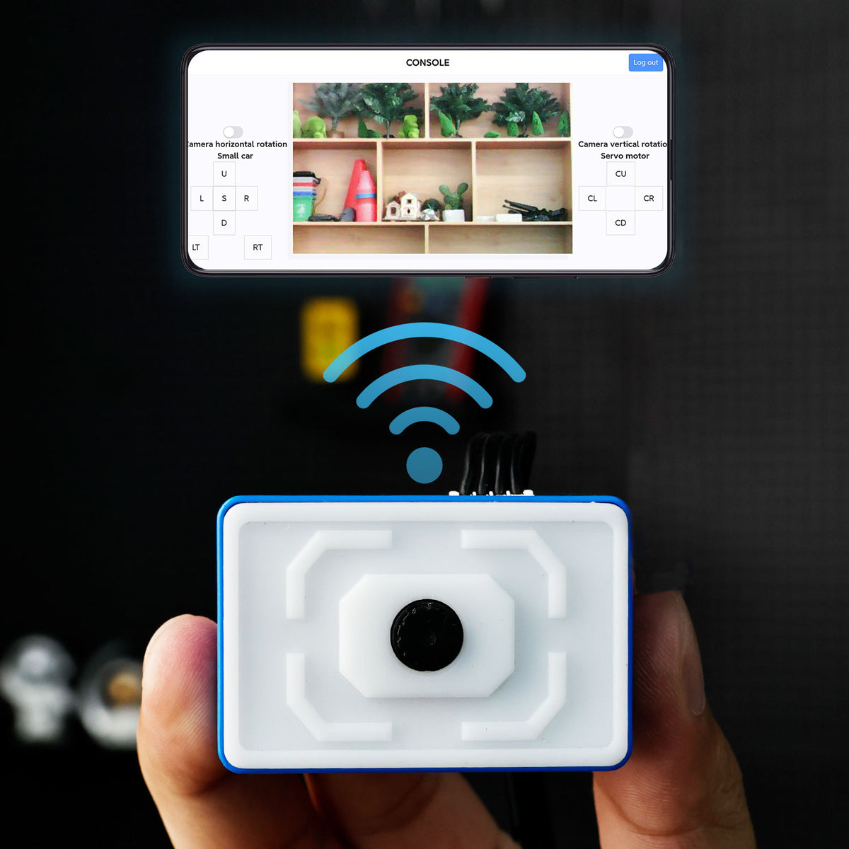 Módulo de visión con inteligencia artificial para cámara WiFi ESP32-S3 (PTZ de 2 grados de libertad opcional)