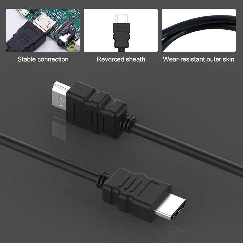 Cable HDMI doble para series Jetson/Raspberry Pi 3B+/3B/2B/RDK