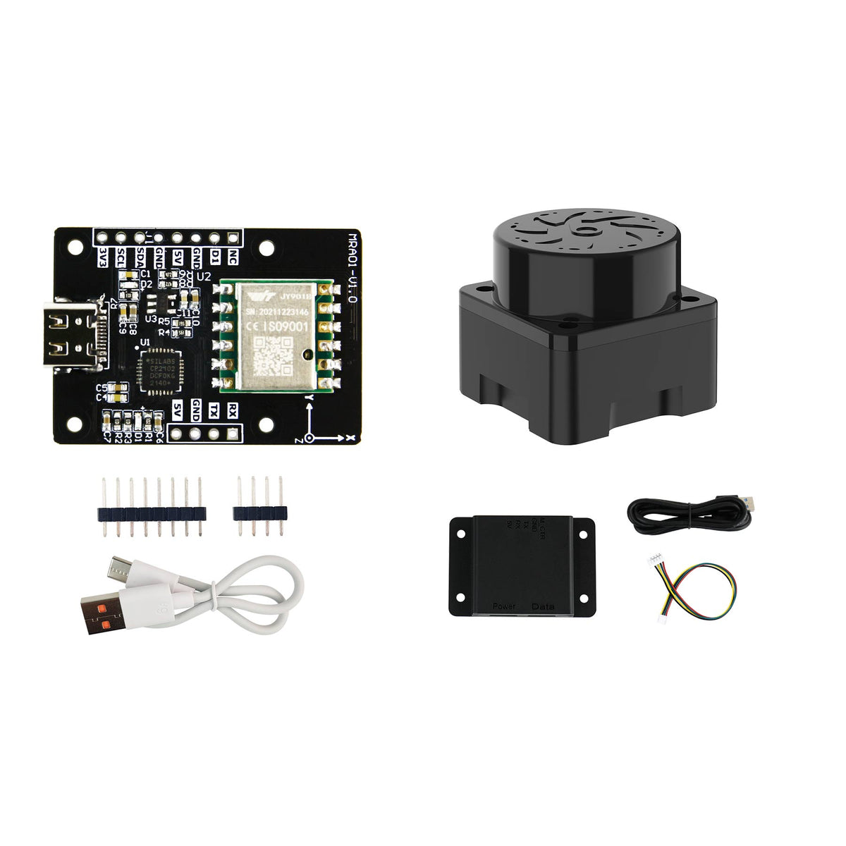 Módulo de sensor ARHS de navegación inercial de 10 ejes Yahboom IMU con acelerómetro, giroscopio, magnetómetro, barómetro, manómetro de presión de aire