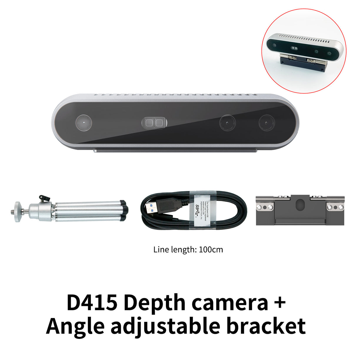 Caméra de profondeur Intel RealSense D435i D455 D435 D415