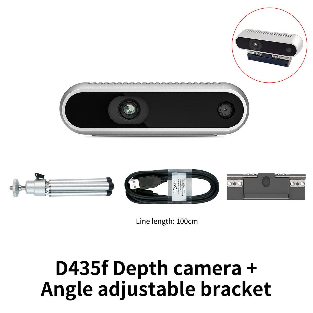 Caméra de profondeur Intel RealSense D435i D455 D435 D415