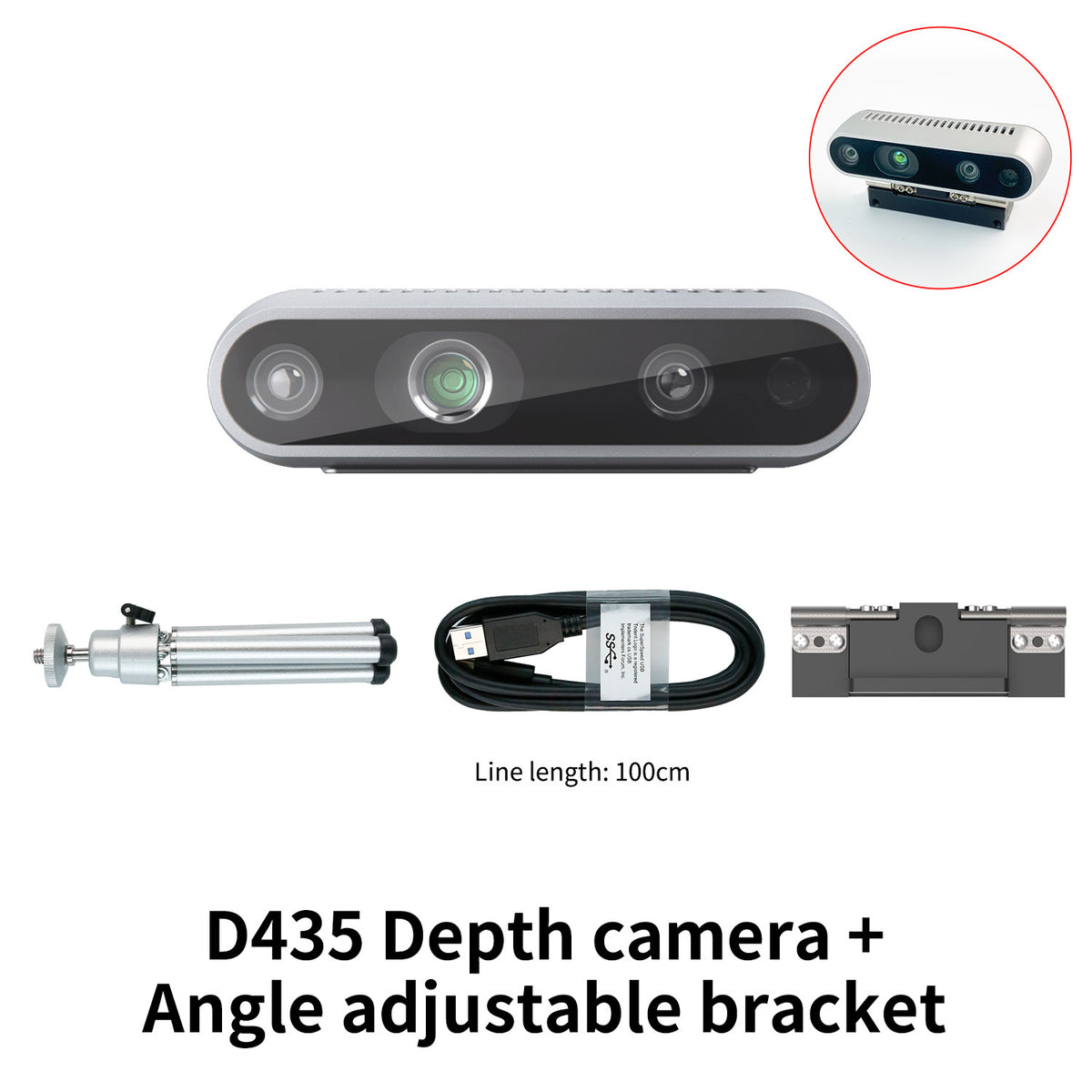Caméra de profondeur Intel RealSense D435i D455 D435 D415