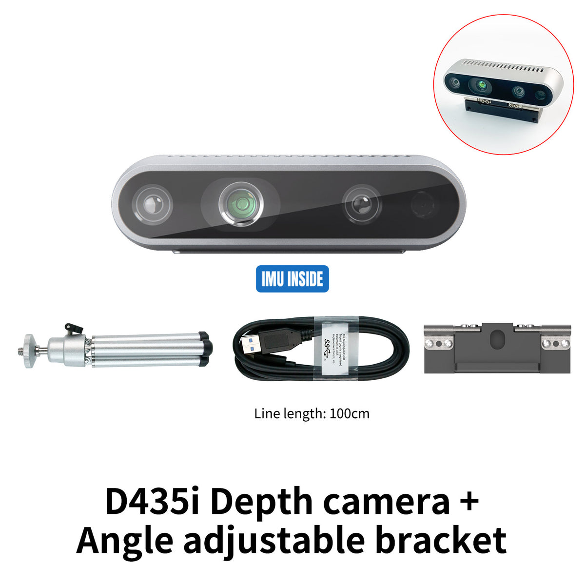 Caméra de profondeur Intel RealSense D435i D455 D435 D415