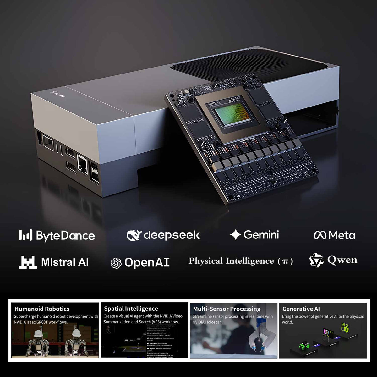Jetson AGX Thor Developer Kit with 128GB RAM(2070 FP4 TFLOPS)