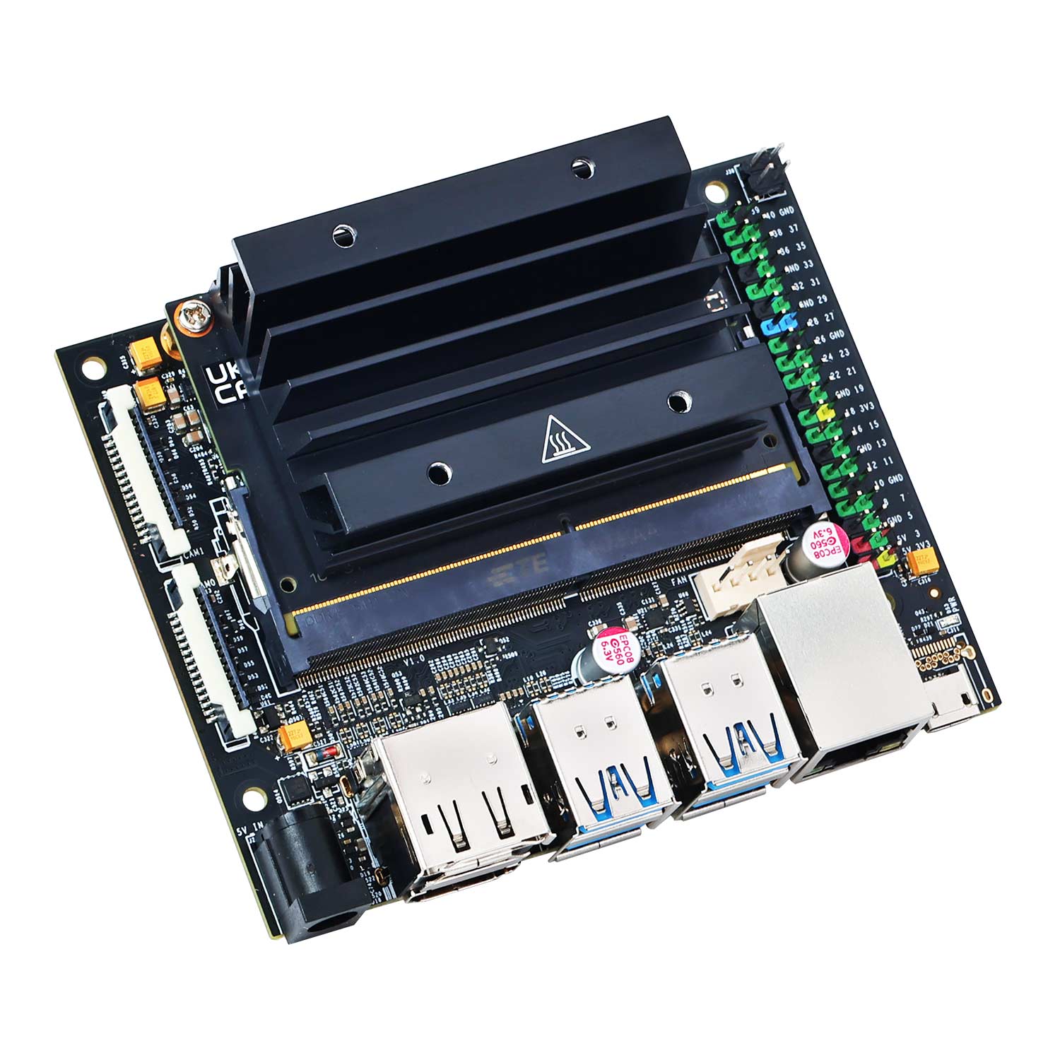 Yahboom NVIDIA Jetson Nano 4GB Board with Heat Dissipation Features

