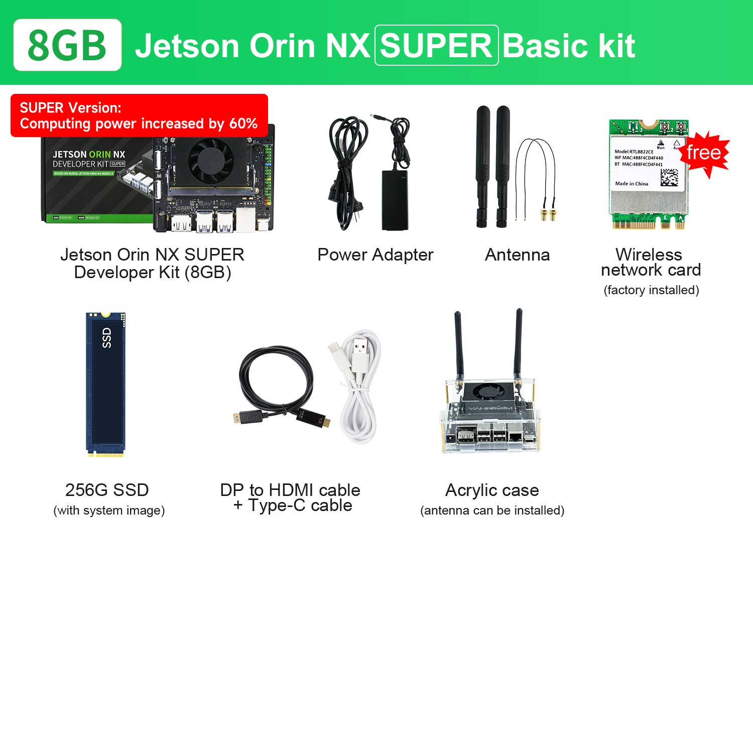 Jetson Orin NX SUPER 8GB Basic Kit