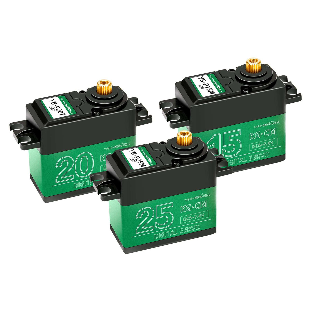 Yahboom 15KG/20KG/25KG Metal Digital Servo with Metal Gears and Larger Torque