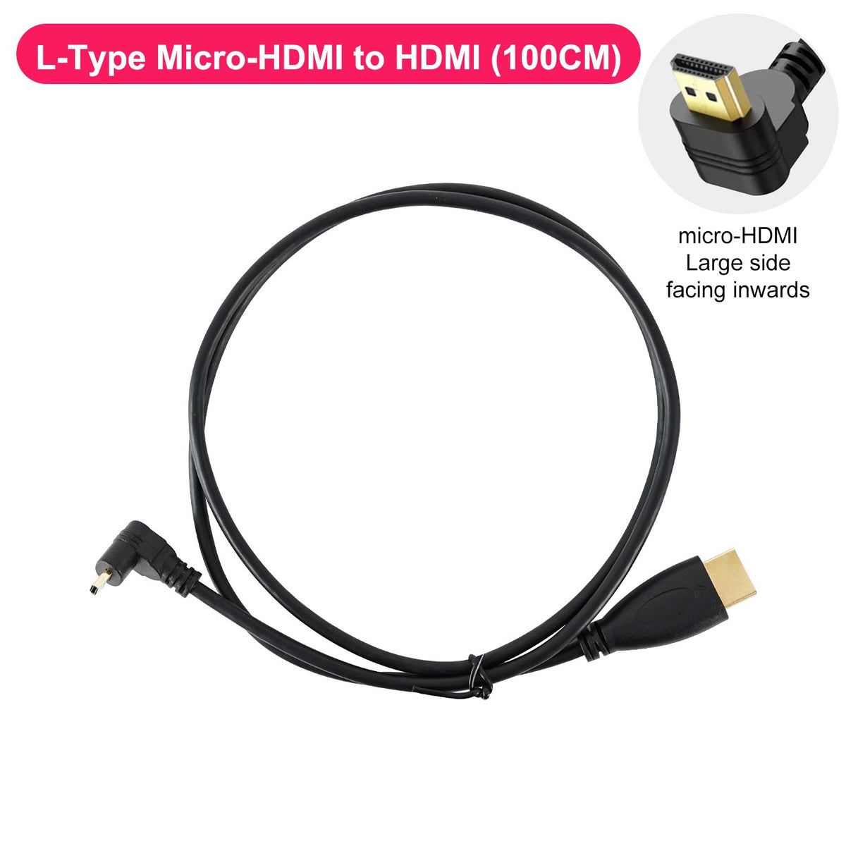 Câble micro-HDMI vers HDMI pour Raspberry Pi 5/4B