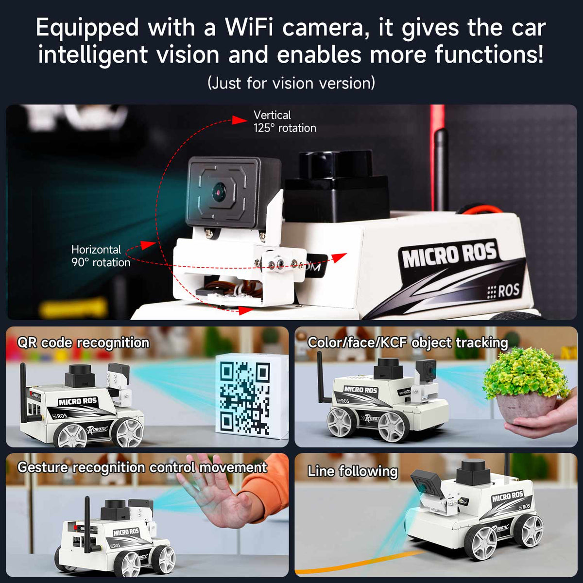 Máquina virtual de automóvil robot MicroROS ESP32 como controlador (MAC no compatible)