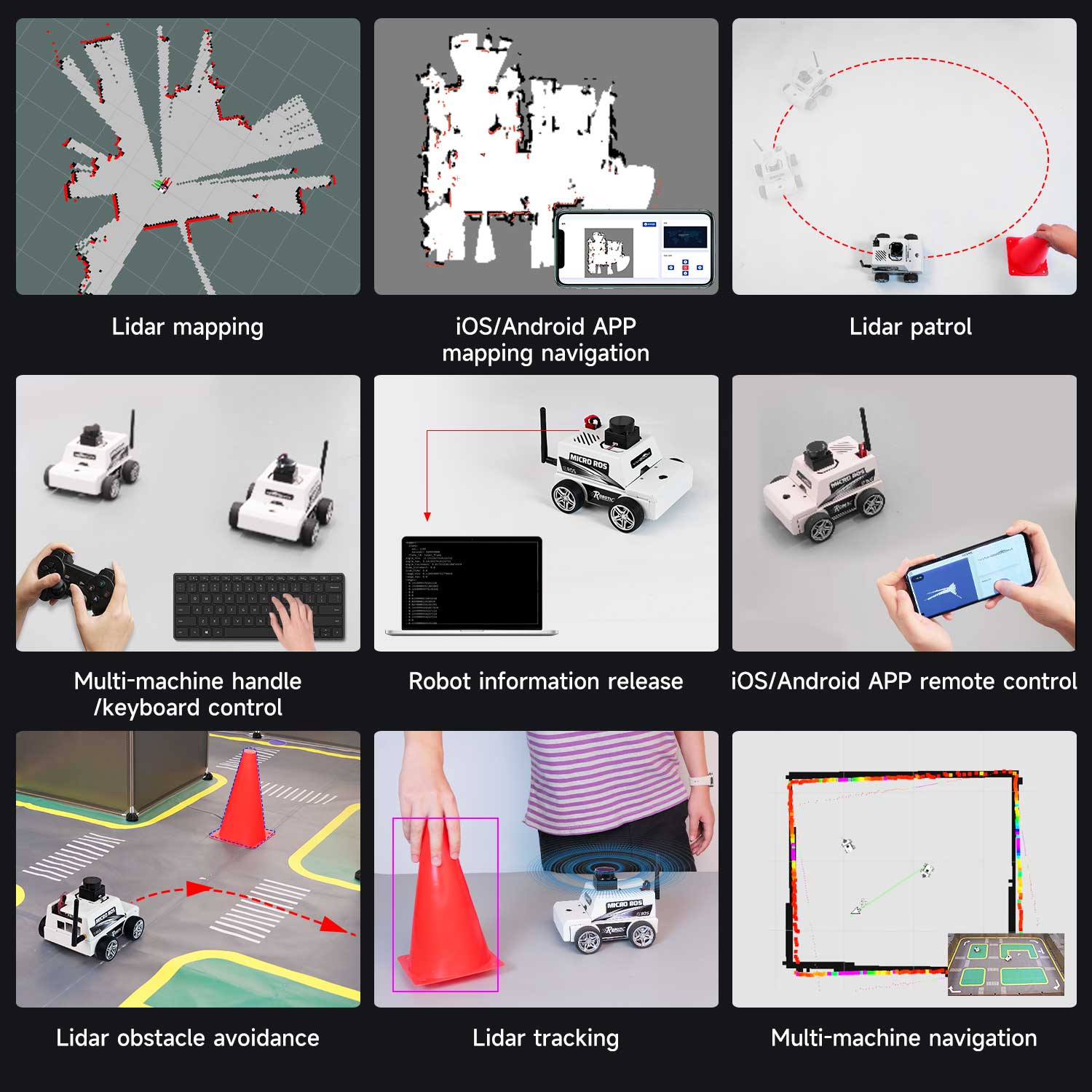 Máquina virtual de automóvil robot MicroROS ESP32 como controlador (MAC no compatible)