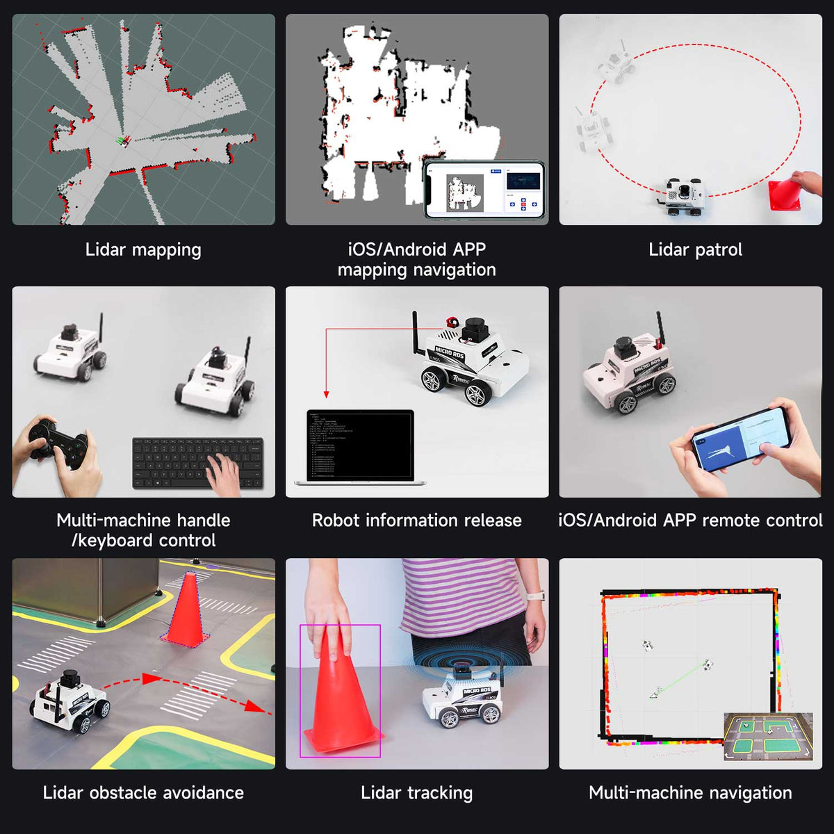 Máquina virtual de automóvil robot MicroROS ESP32 como controlador (MAC no compatible)