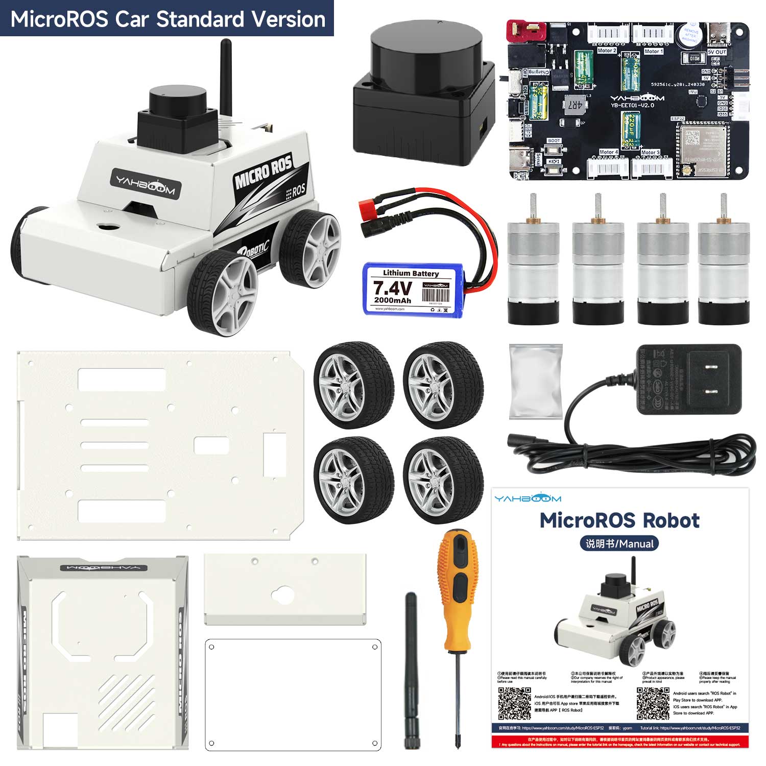 Máquina virtual de automóvil robot MicroROS ESP32 como controlador (MAC no compatible)