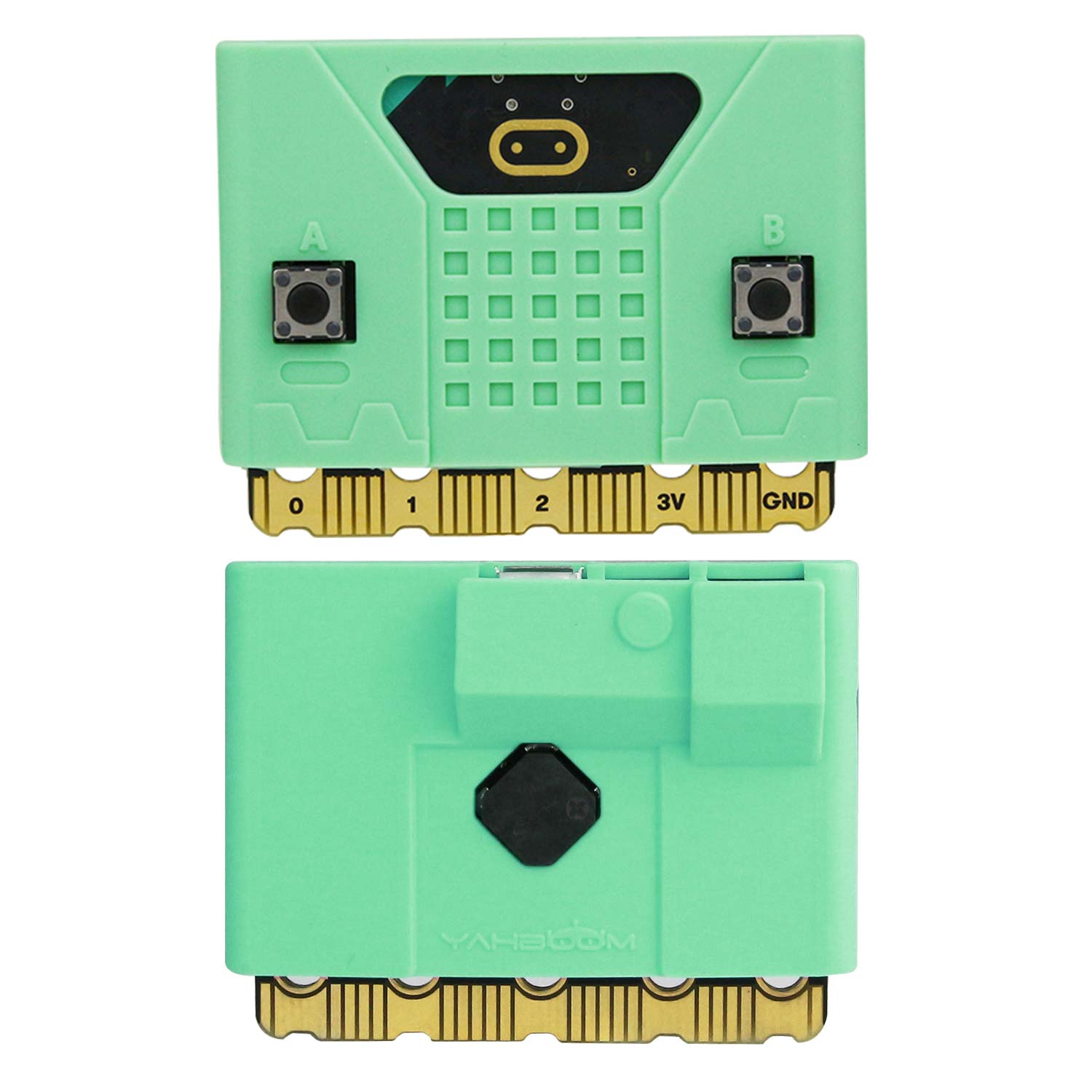 Nueva funda de silicona Micro:bit (amarilla/verde) para placa V1.5/V2