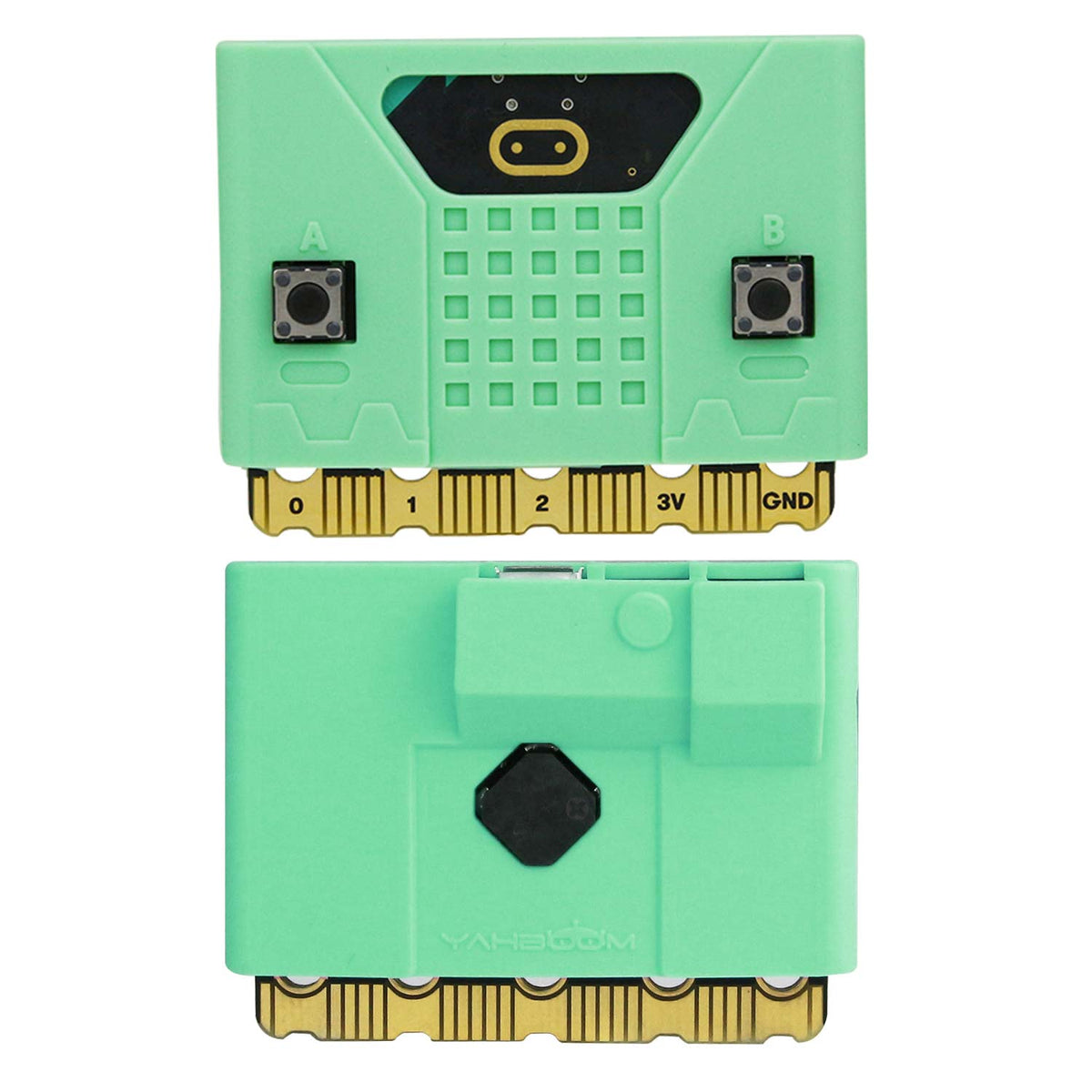 Nueva funda de silicona Micro:bit (amarilla/verde) para placa V1.5/V2