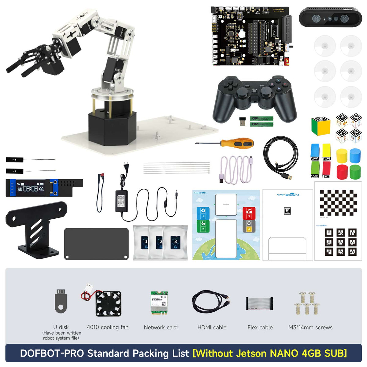 DOFBOT-PRO Standard Packing List