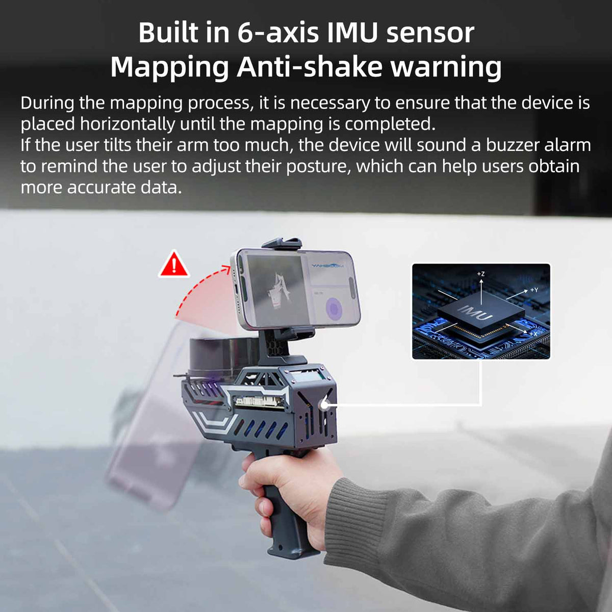 PALMSLAM Handheld LiDAR Scanner for 2D mapping navigation (Lidar Optional)