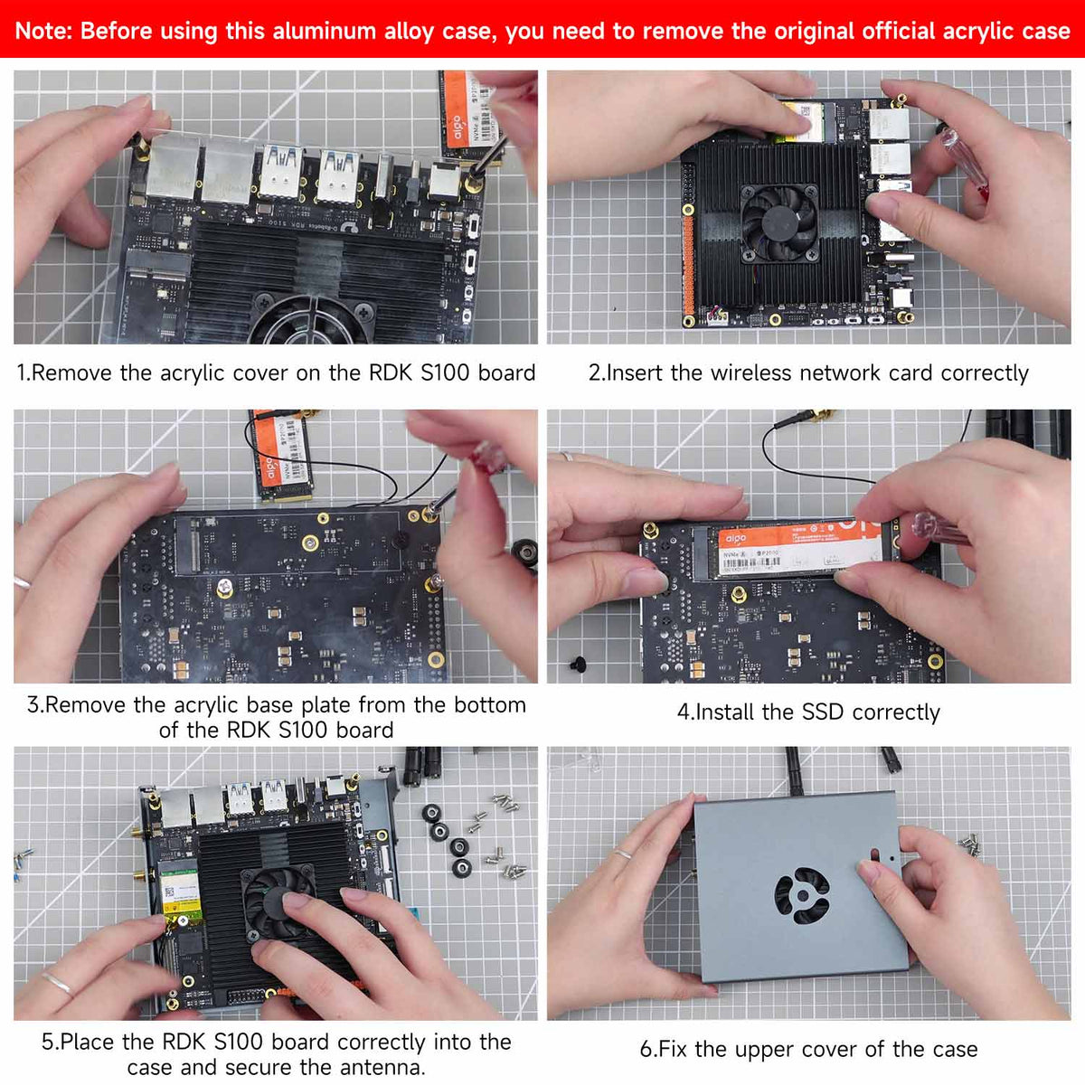 RDK S100/S100P aluminum alloy protective case