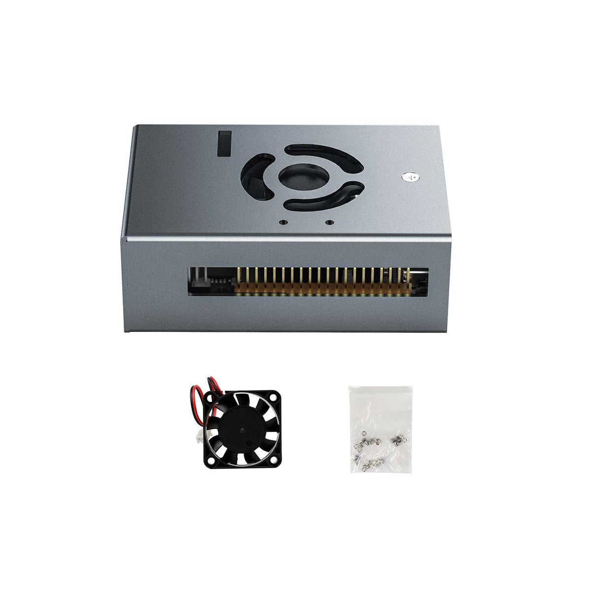 RDK X5 Aluminum Alloy Case with Cooling Fan for D-Robotics RDK X5 Board