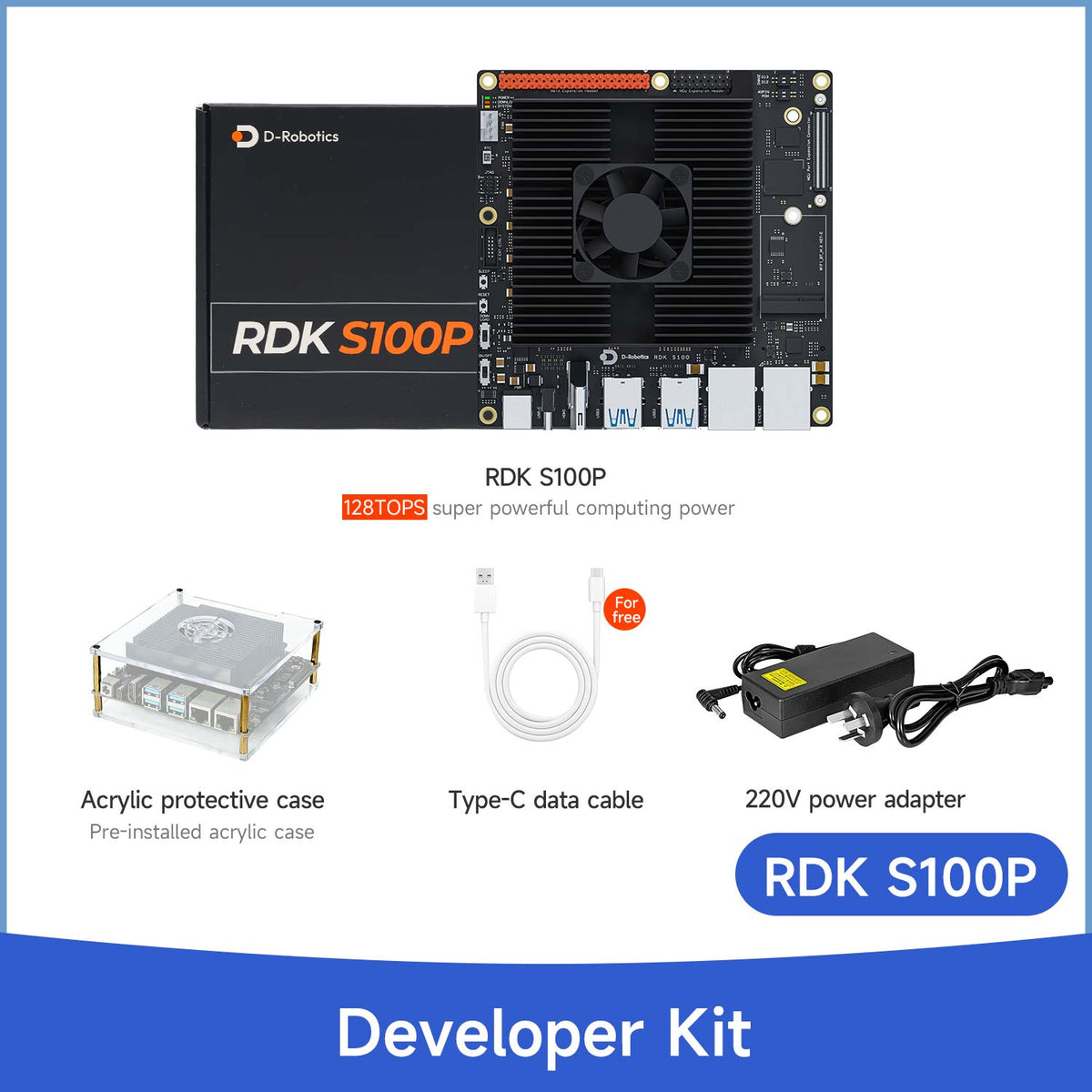 D-Robotics RDK S100 S100P Developer Kit (80TOPS/128TOPS)
