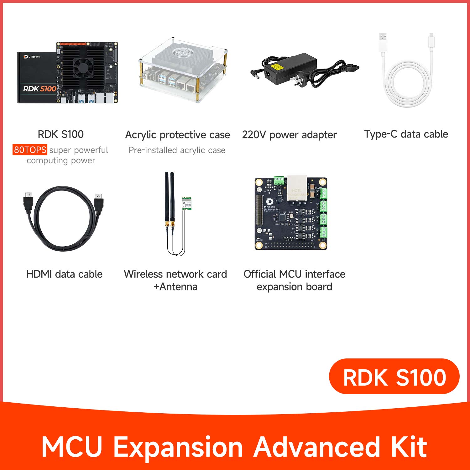 D-Robotics RDK S100 S100P Developer Kit (80TOPS/128TOPS)