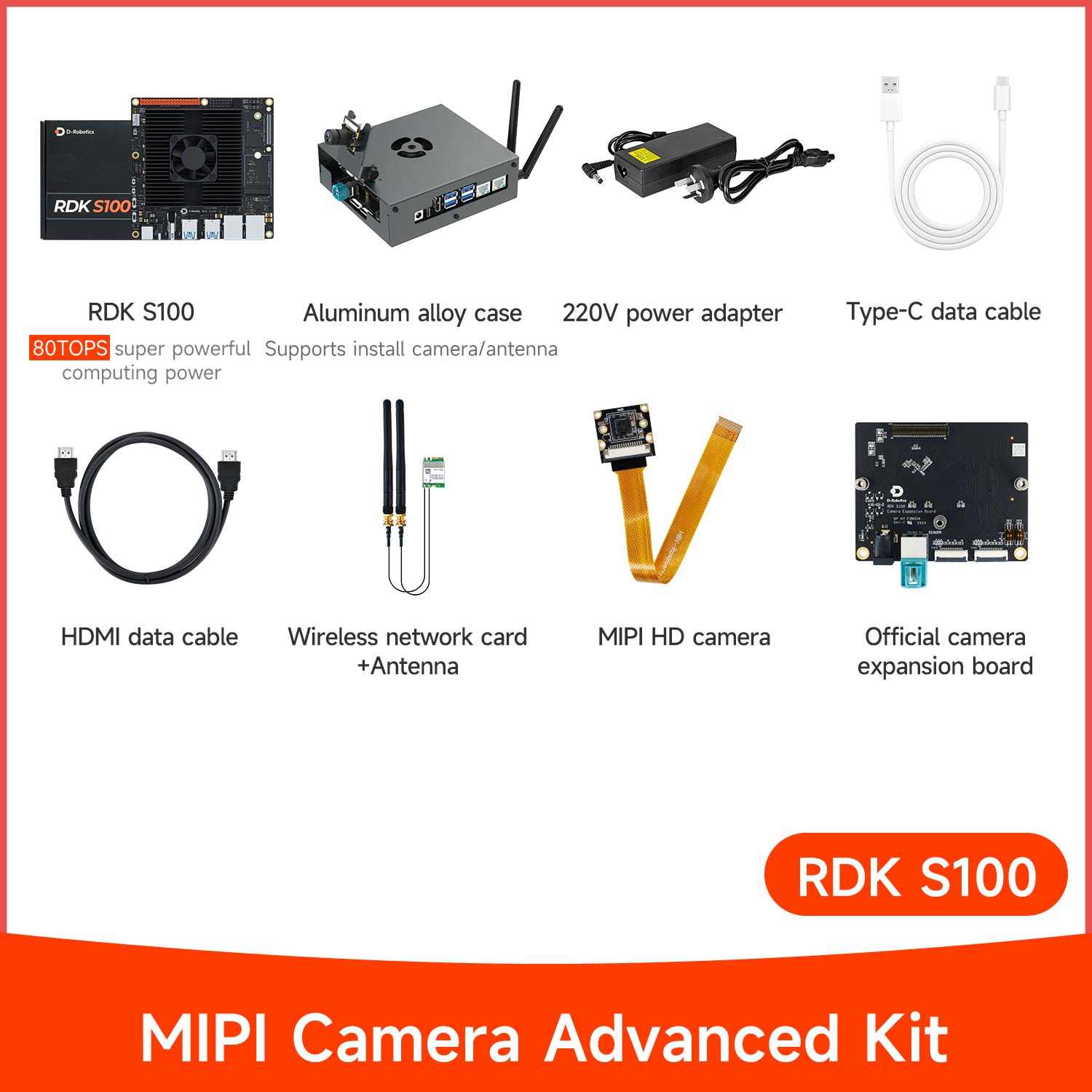 D-Robotics RDK S100 S100P Developer Kit (80TOPS/128TOPS)