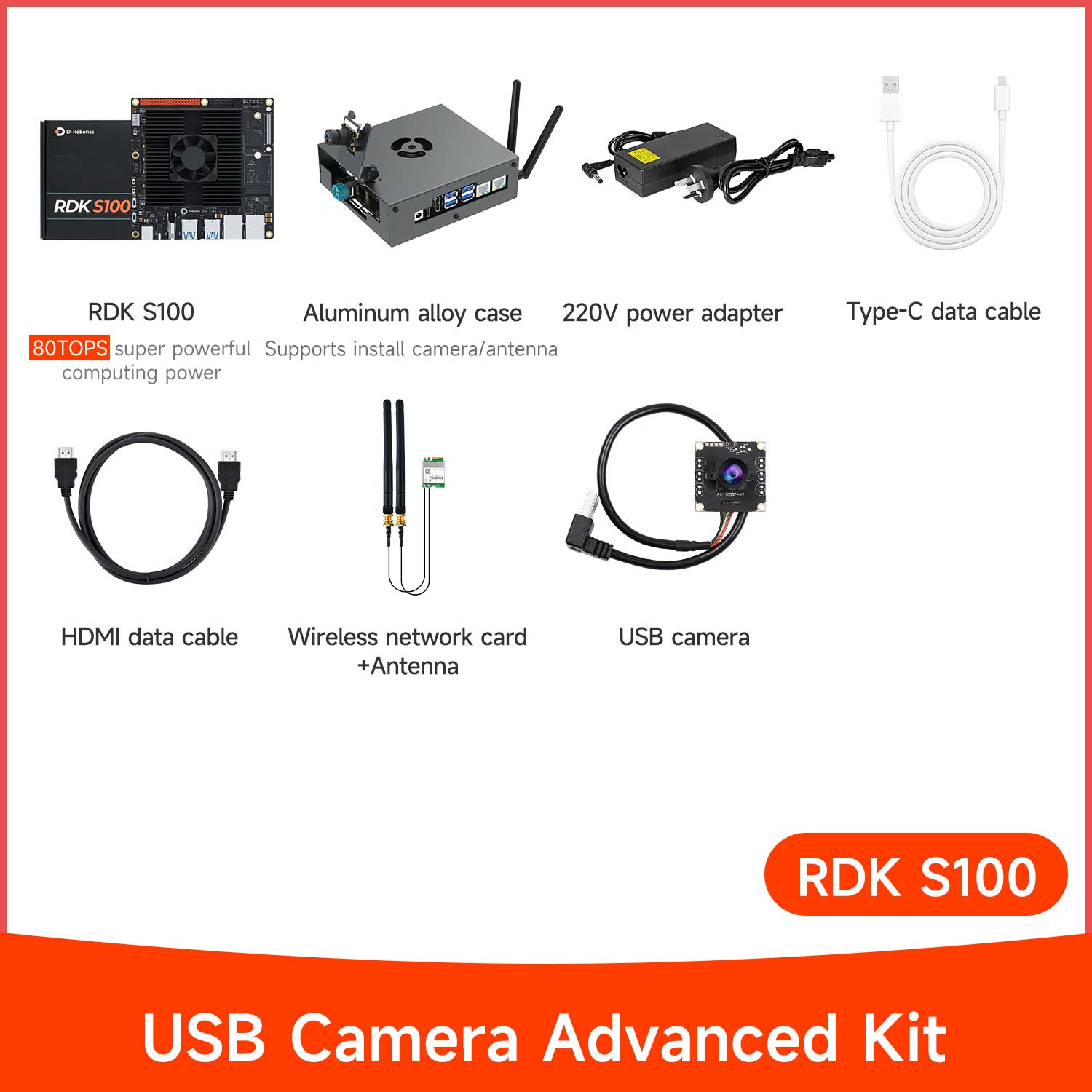 D-Robotics RDK S100 S100P Developer Kit (80TOPS/128TOPS)
