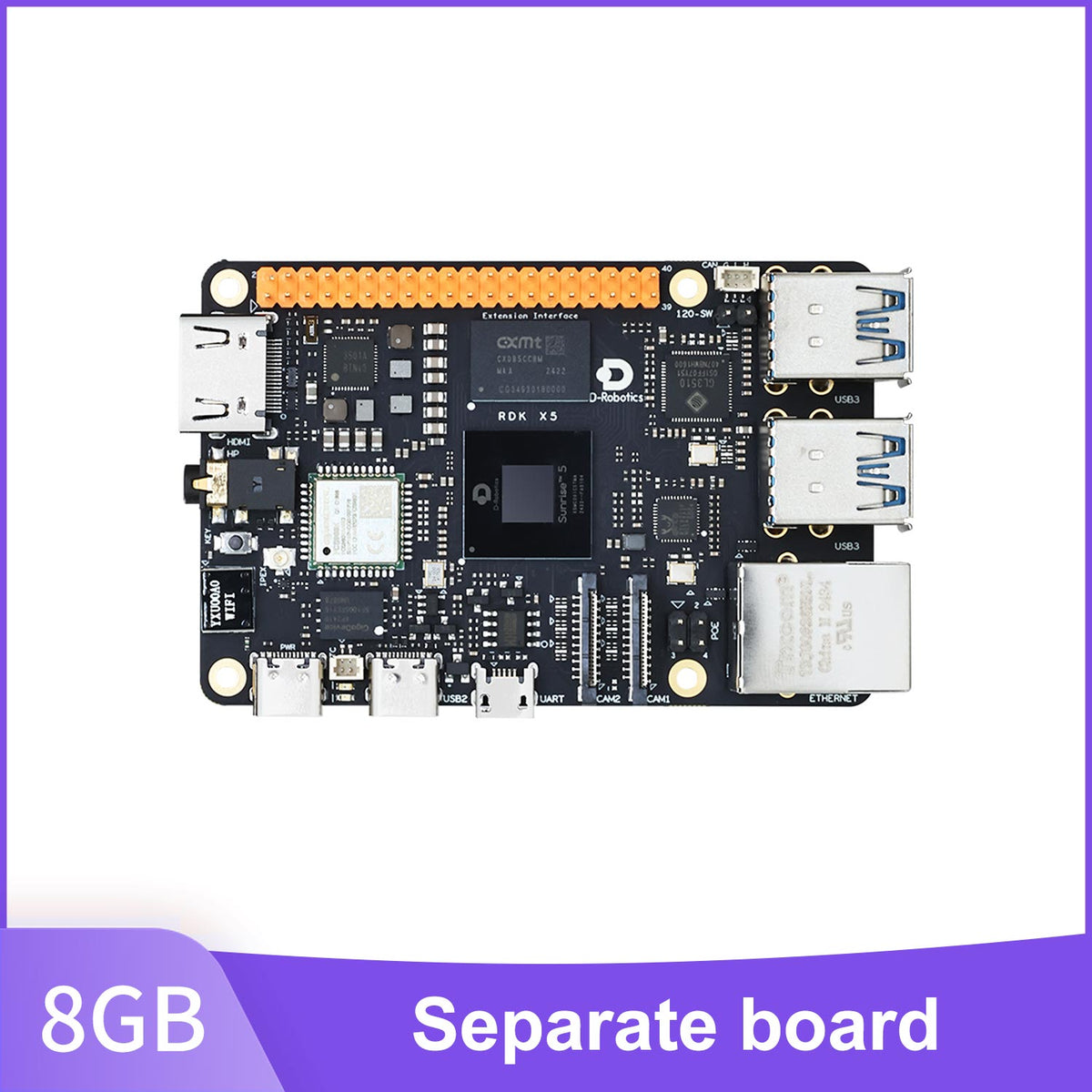 RDK X5 Robot Developer Kit support with 4G/8GB RAM