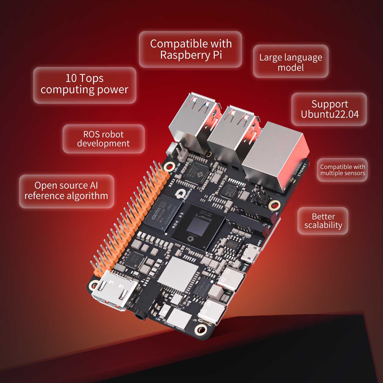 RDK X5 development board has 10 Tops computing power, is compatible with RasPi, supports DeepSeek-R1 Large language model