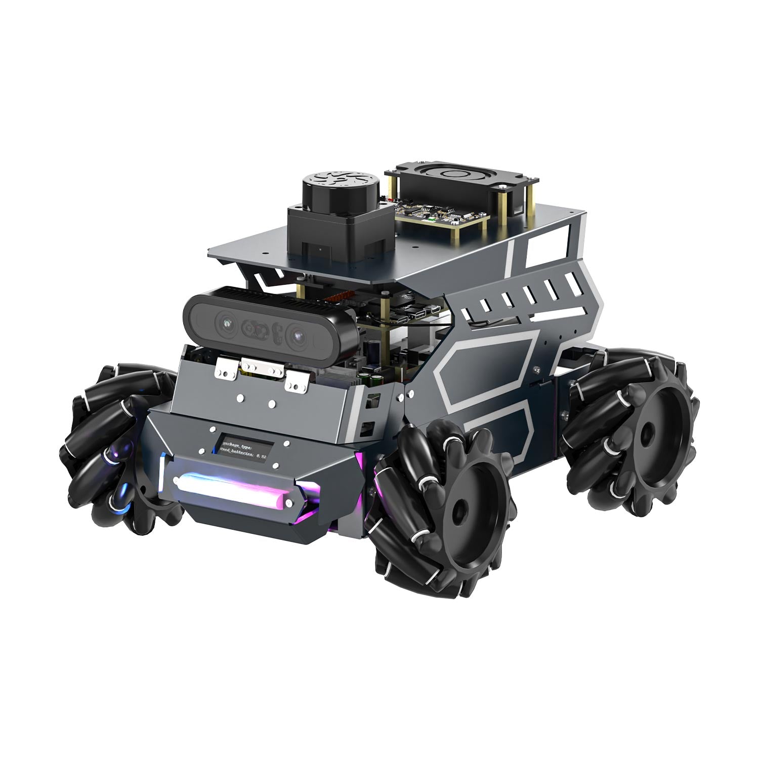 ROSMASTER M3 AI Large Language Model ROS2 Robot with Mecanum Wheel for Jetson Orin NANO/NX SUPER/RDK X5/RaspberryPi 5